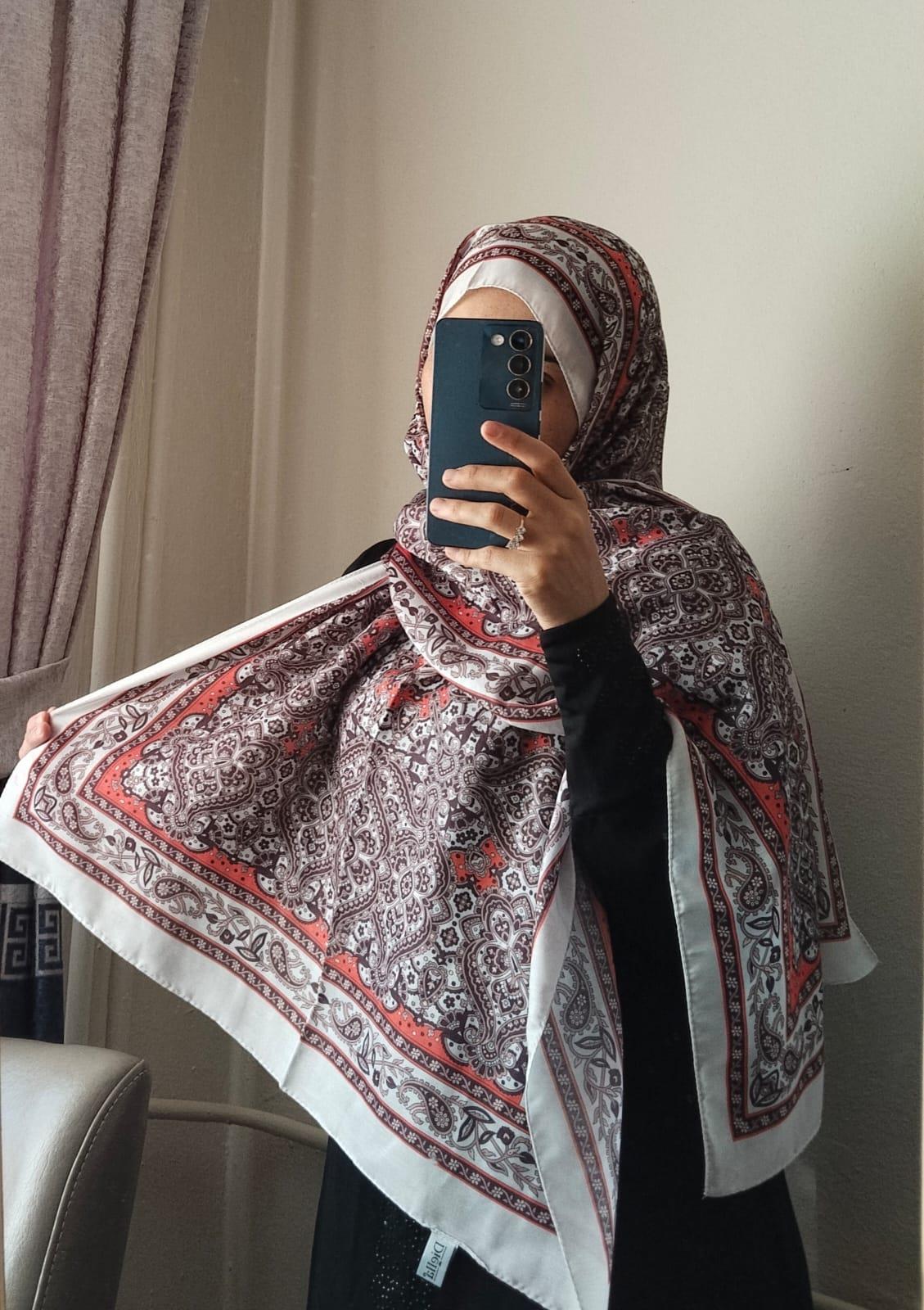 retro desen soft şal
