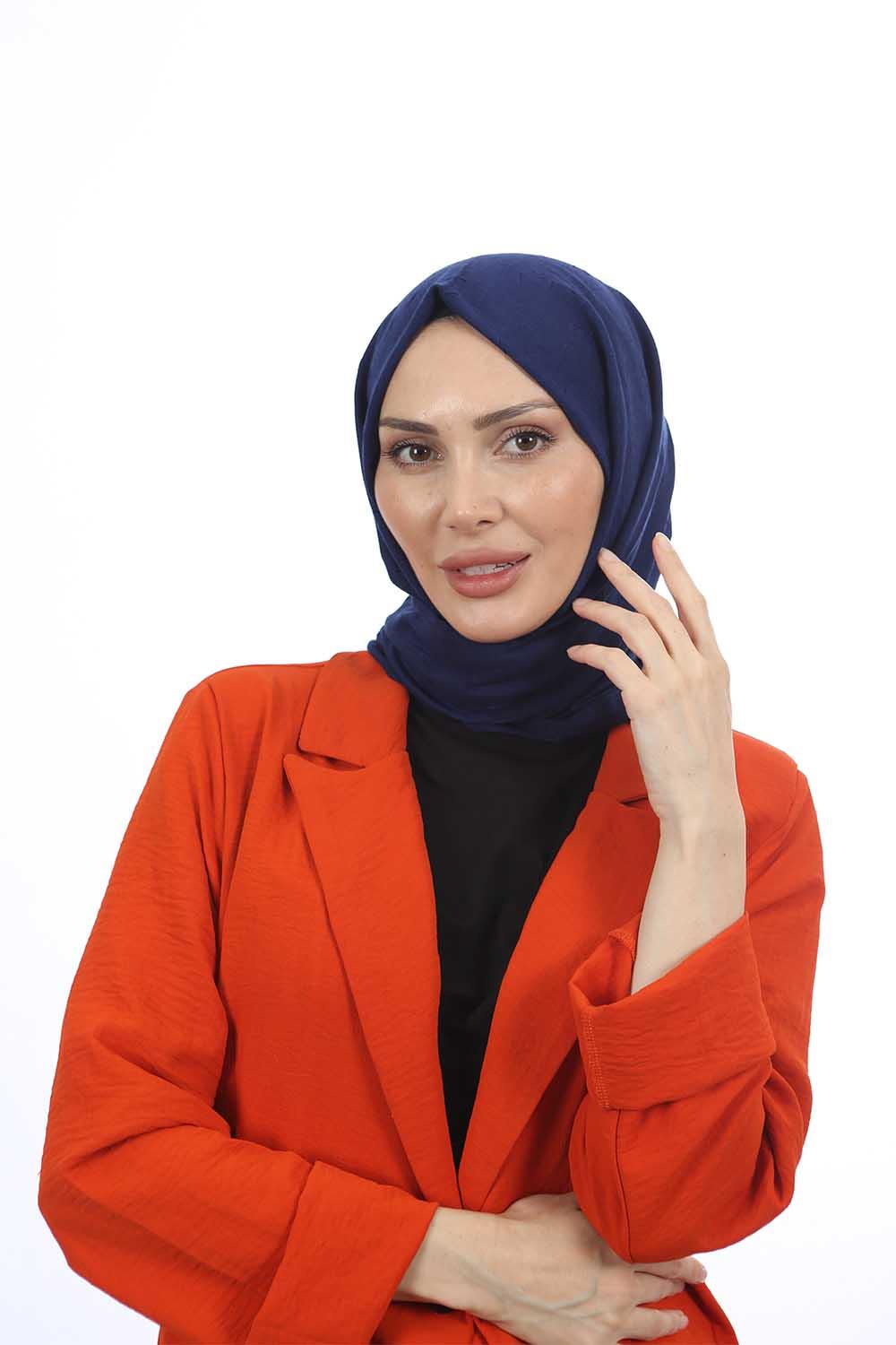 Bambu Kraş Şal Lacivert
