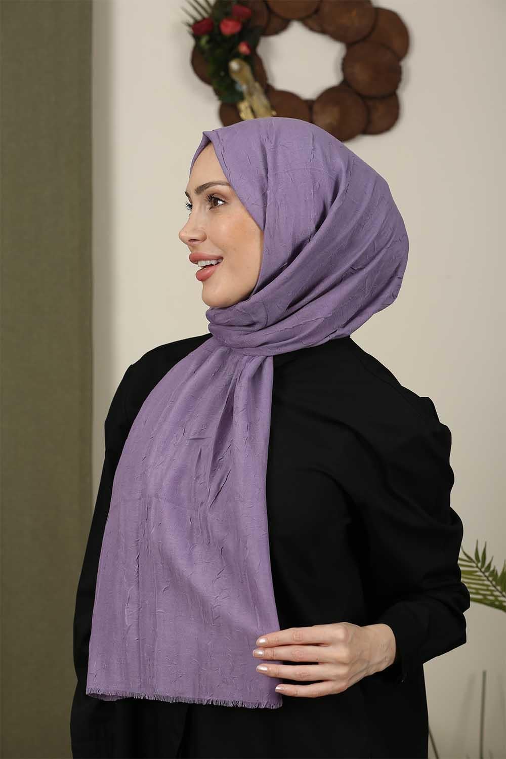 Bambu Kraş Şal Mürdüm
