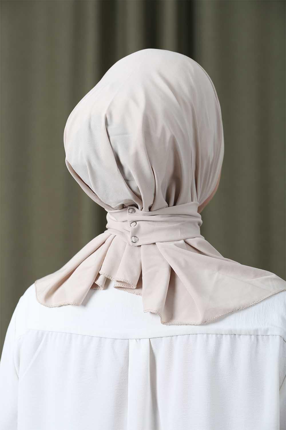 Çıtçıtlı Hijab Bone Taş