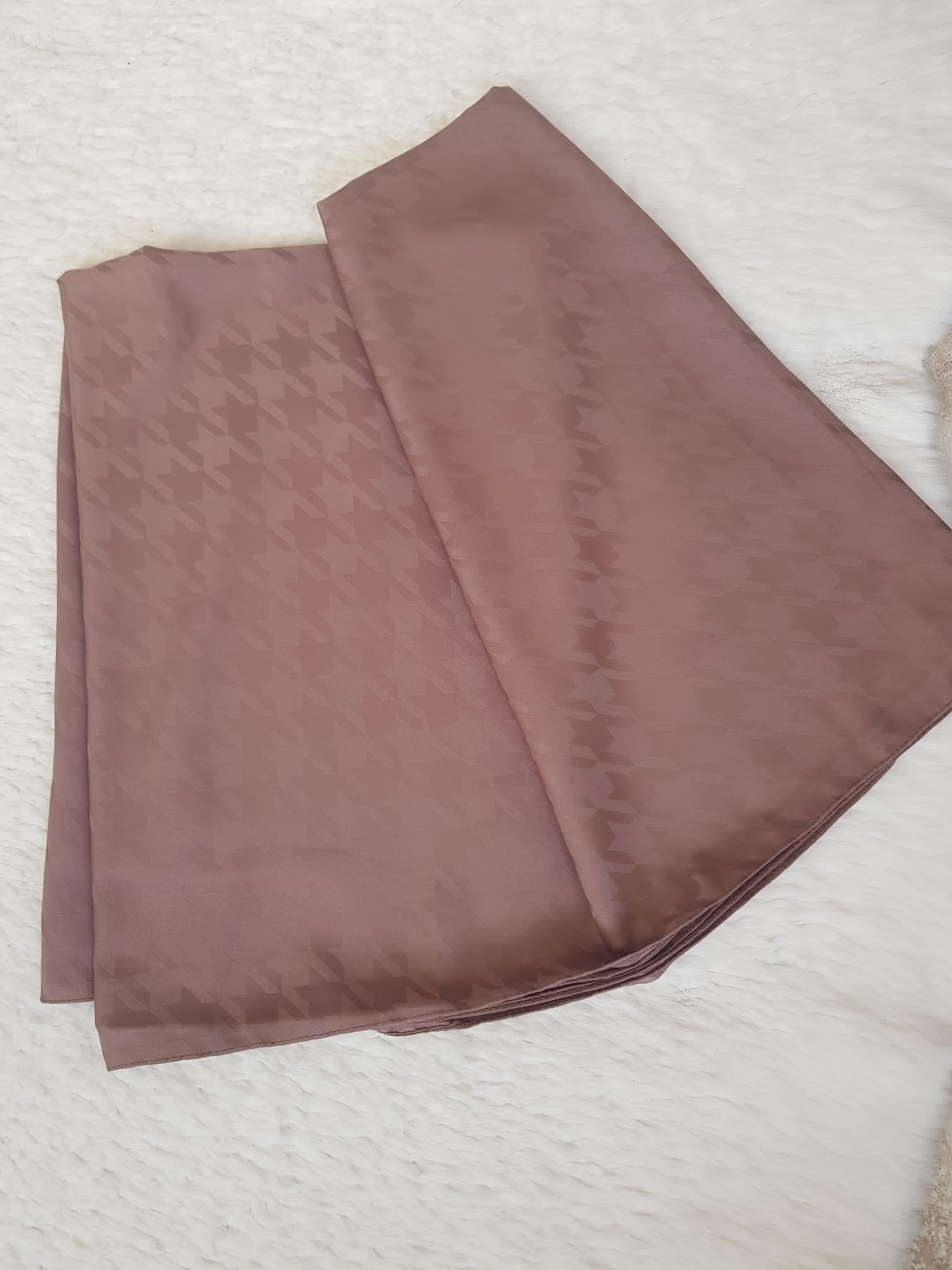 KAZAYAĞI DESEN JAKAR ŞAL koyu vizon