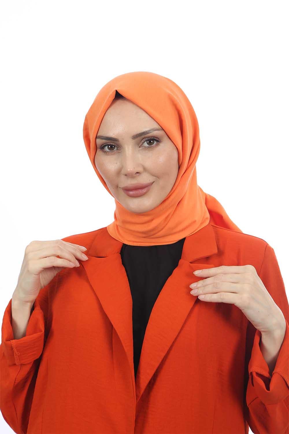 Pamuk Cazz Şal Açık Orange