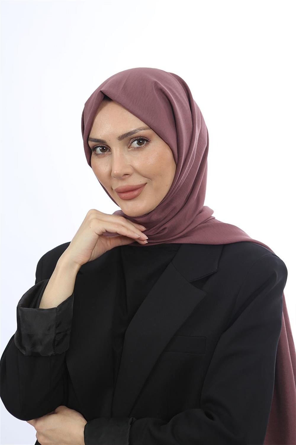 Pamuk Cazz Şal Gül Kurusu
