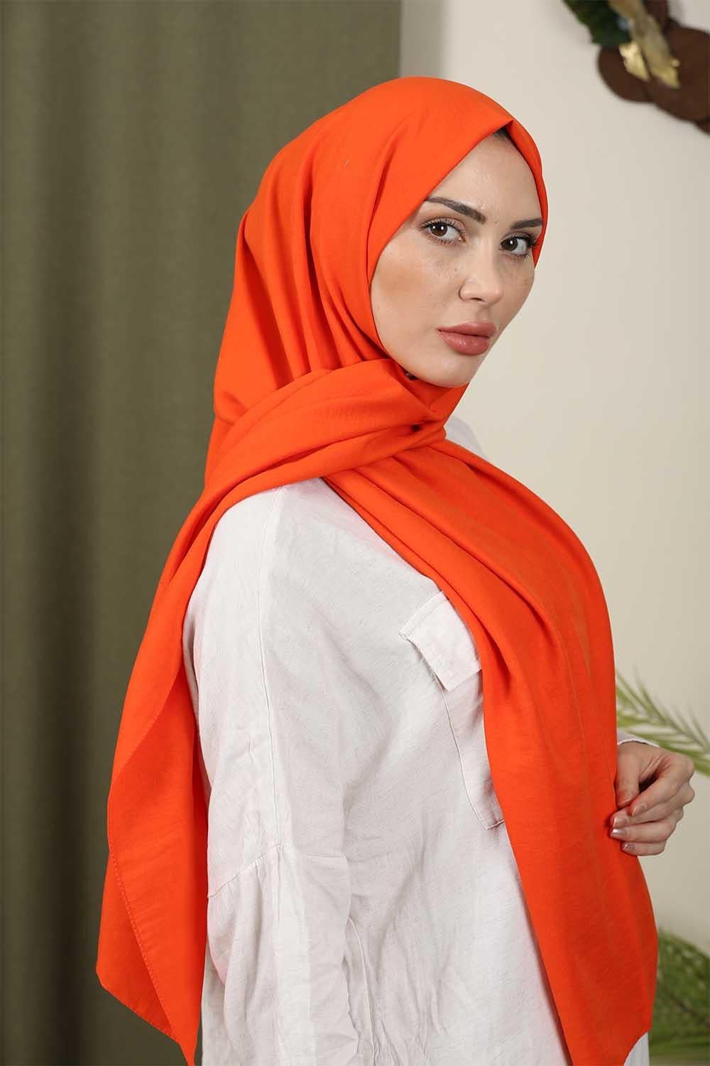 Pamuk Cazz Şal Orange