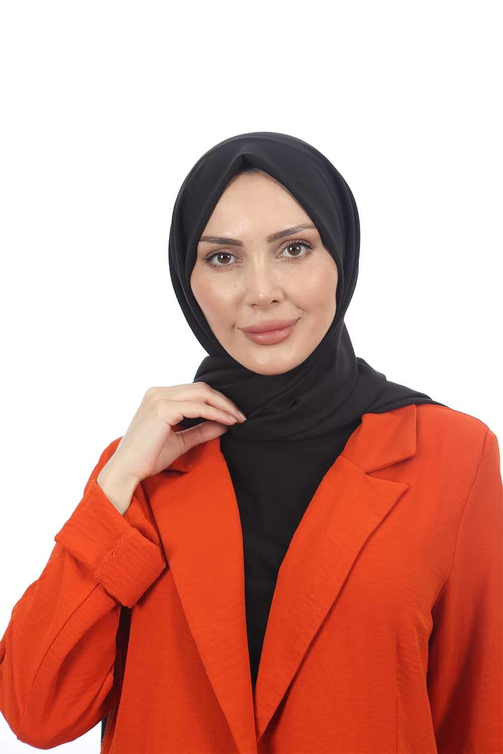 Pamuk Cazz Şal Siyah