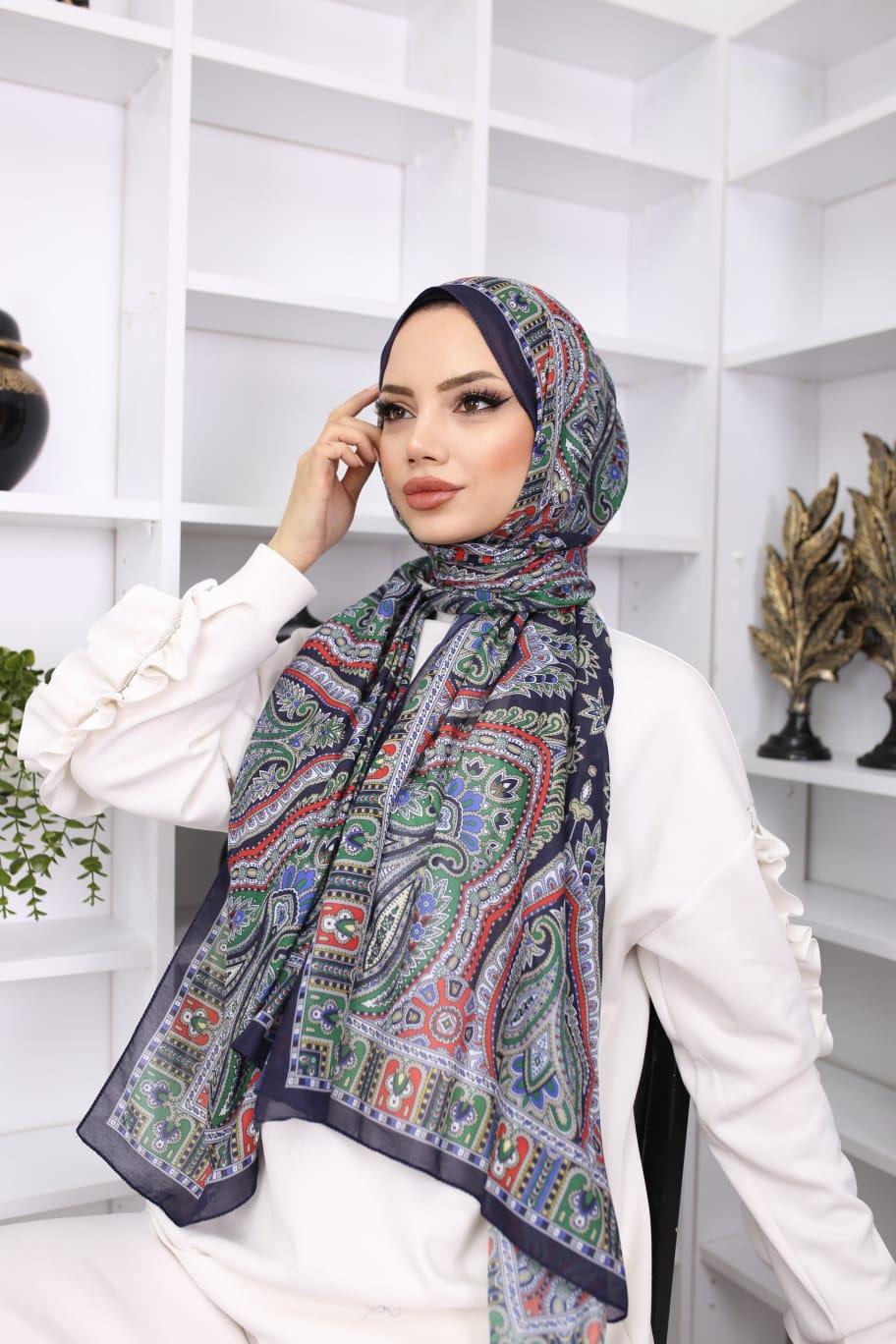 retro desen soft şal