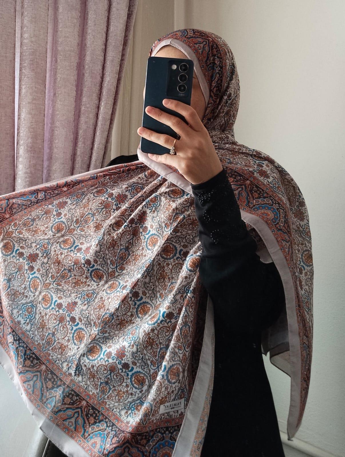 retro desen soft şal