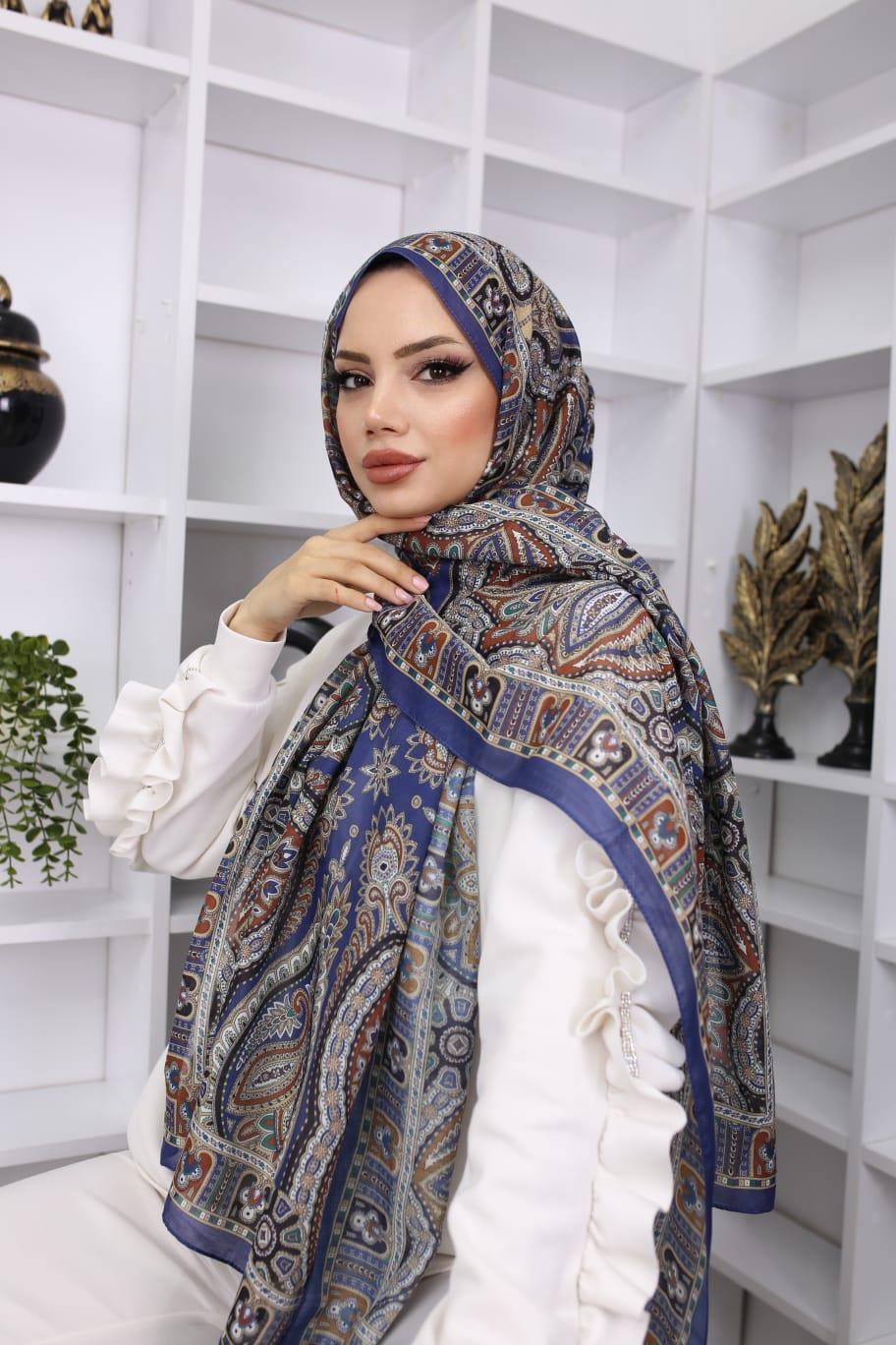 retro desen soft şal