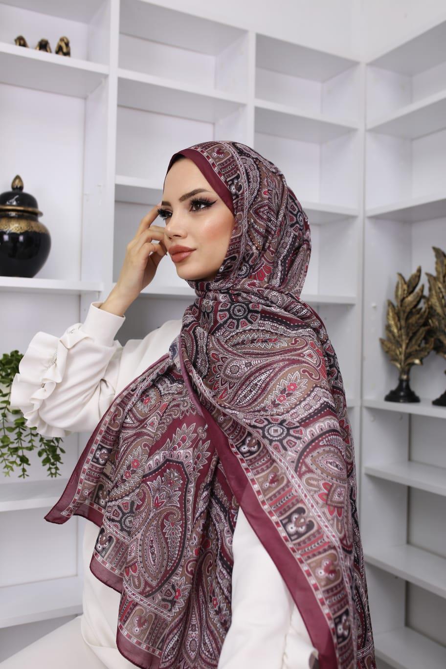 retro desen soft şal