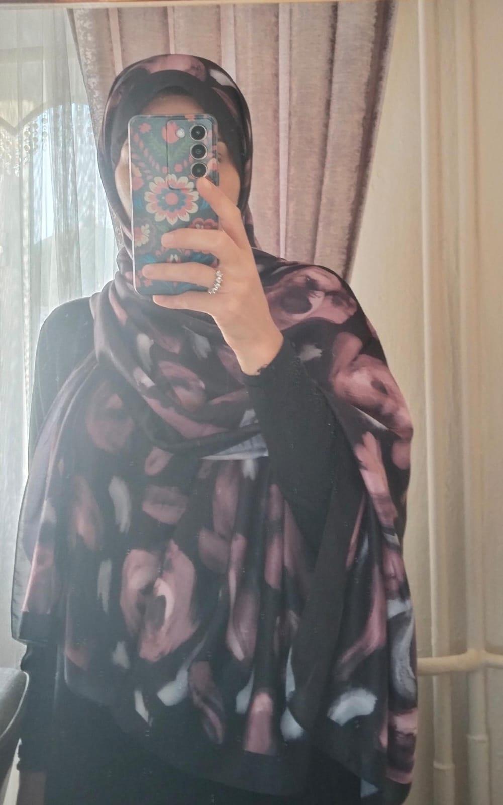 retro desen soft şal