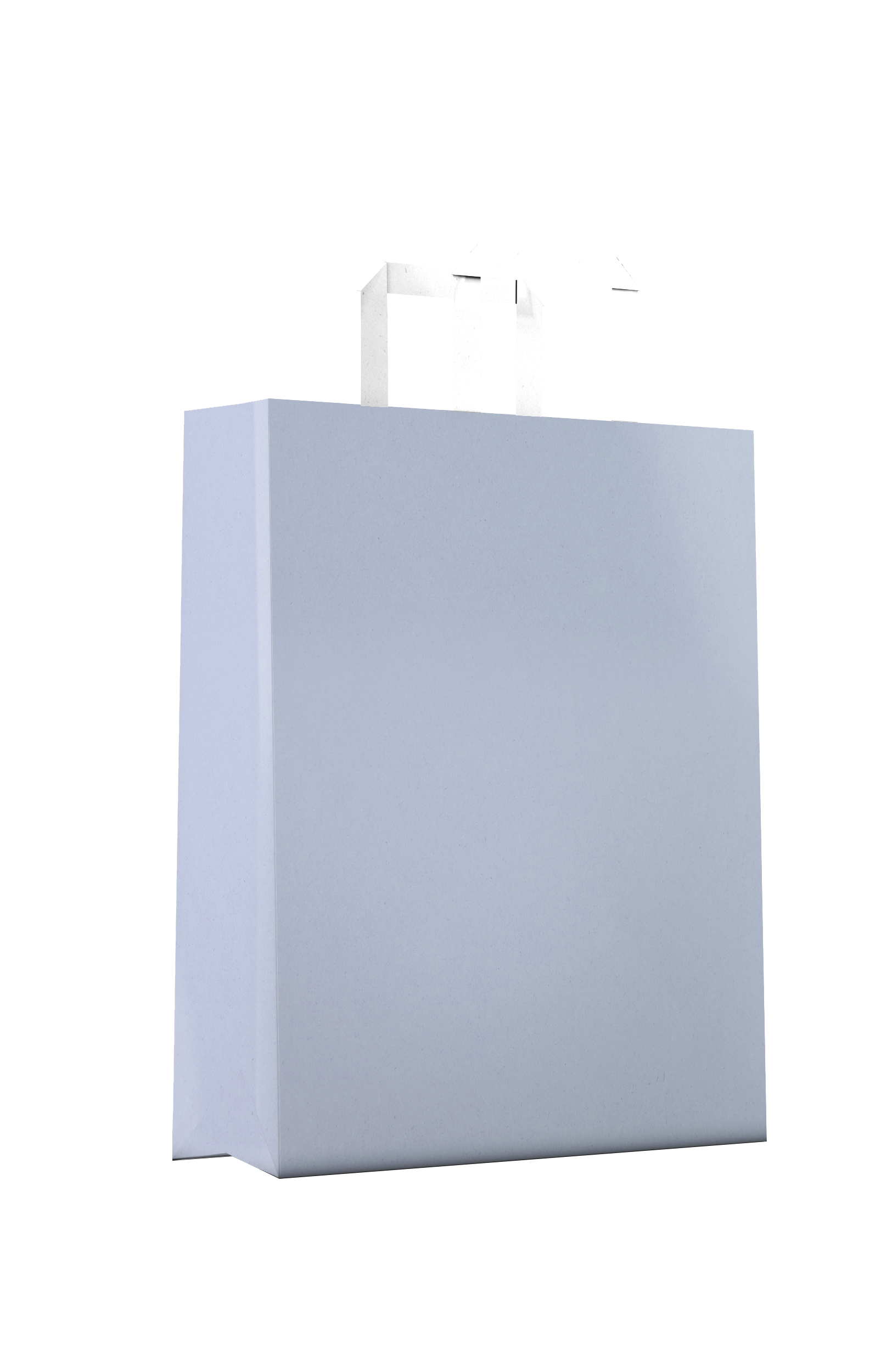 Baskılı Düz Saplı Kraft Kalpli Çanta