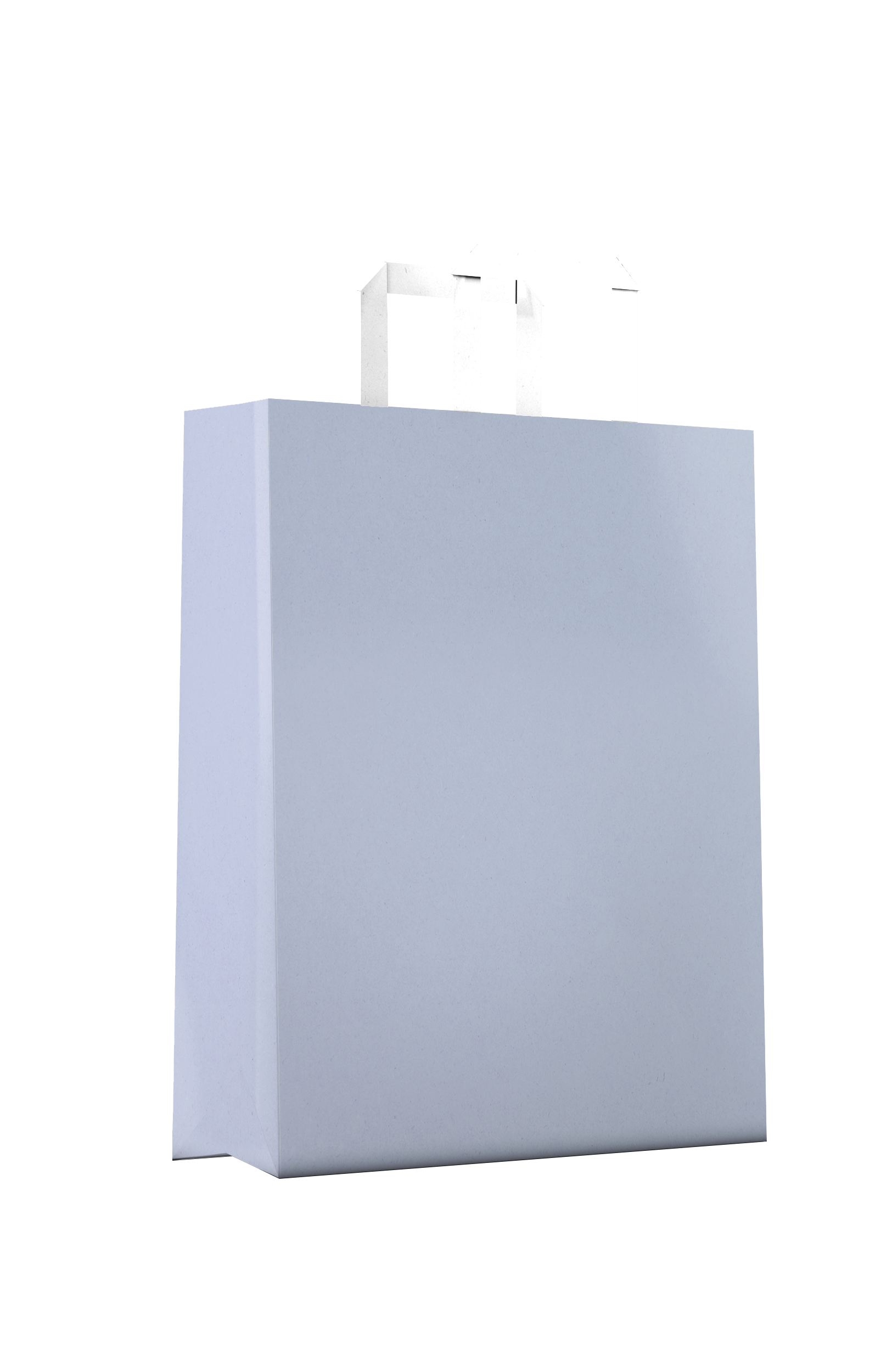 Baskılı Düz Saplı Kraft Kalpli Çanta