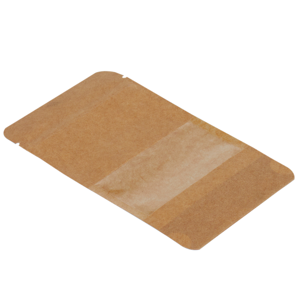 Kraft Dar Pencereli Doypack 