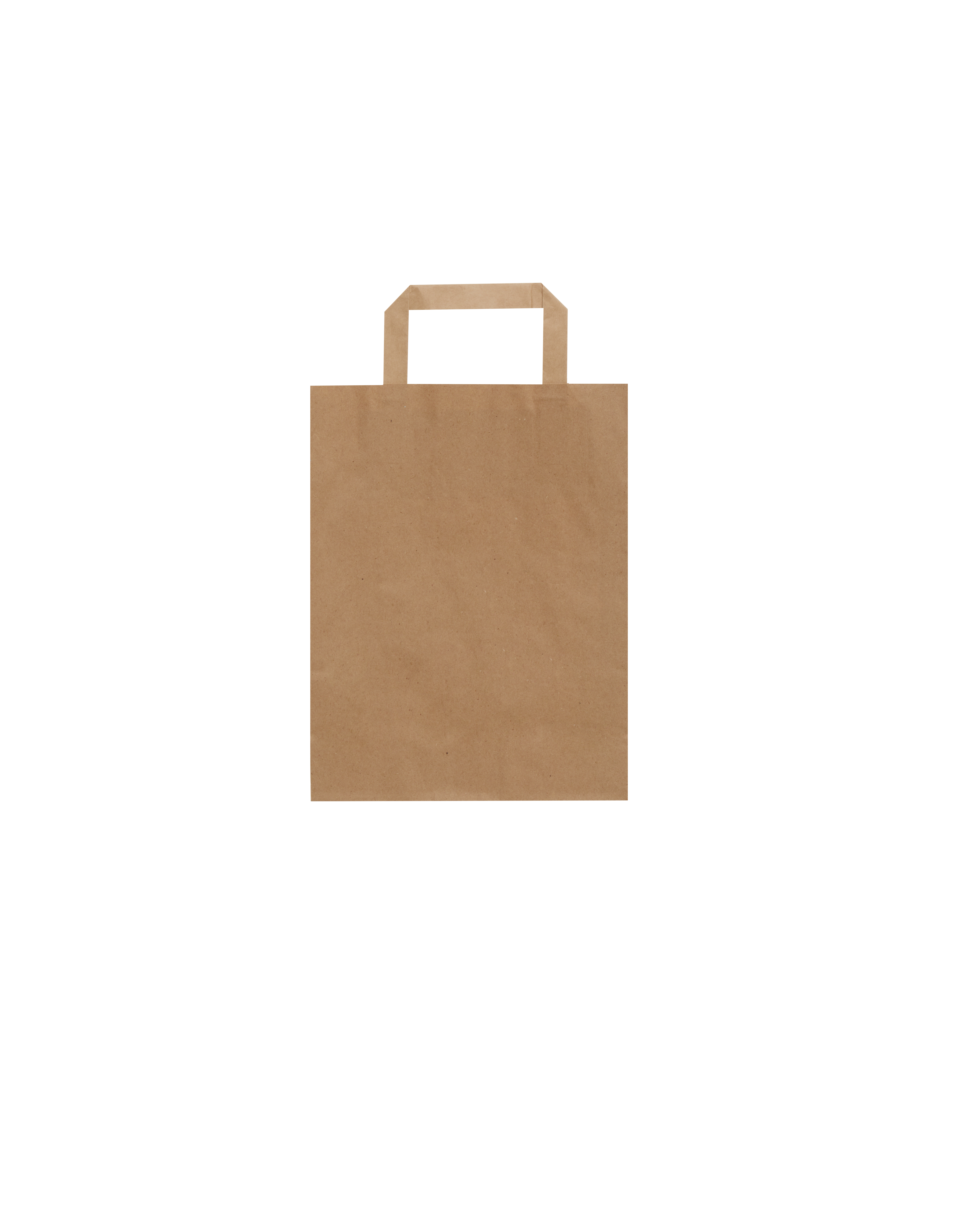 Düz Saplı Kraft Çanta