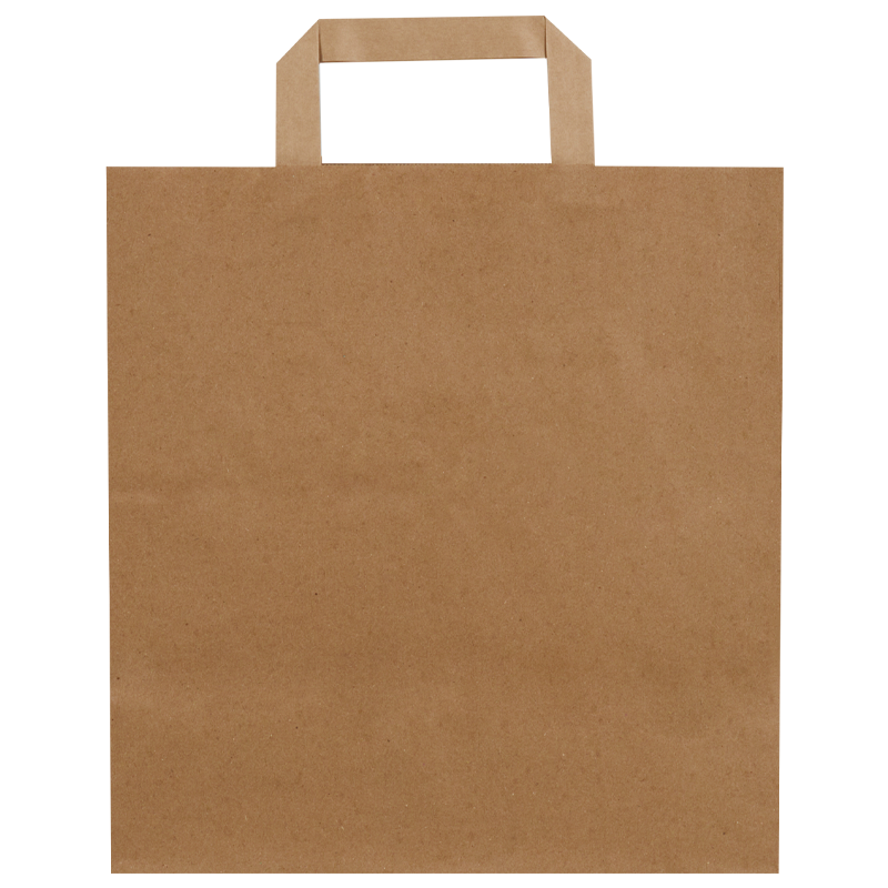 Düz Saplı Kraft Çanta