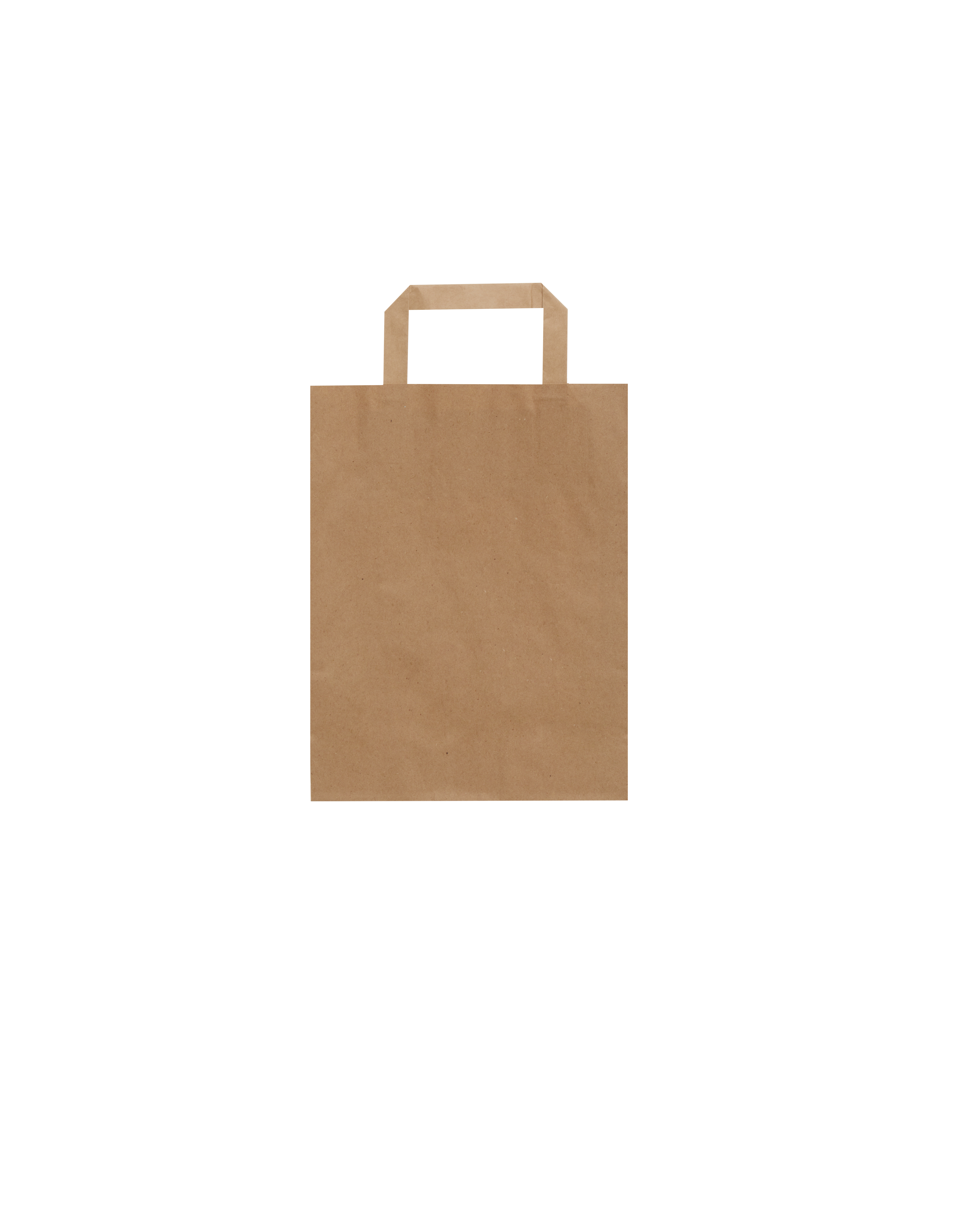 Düz Saplı Kraft Çanta