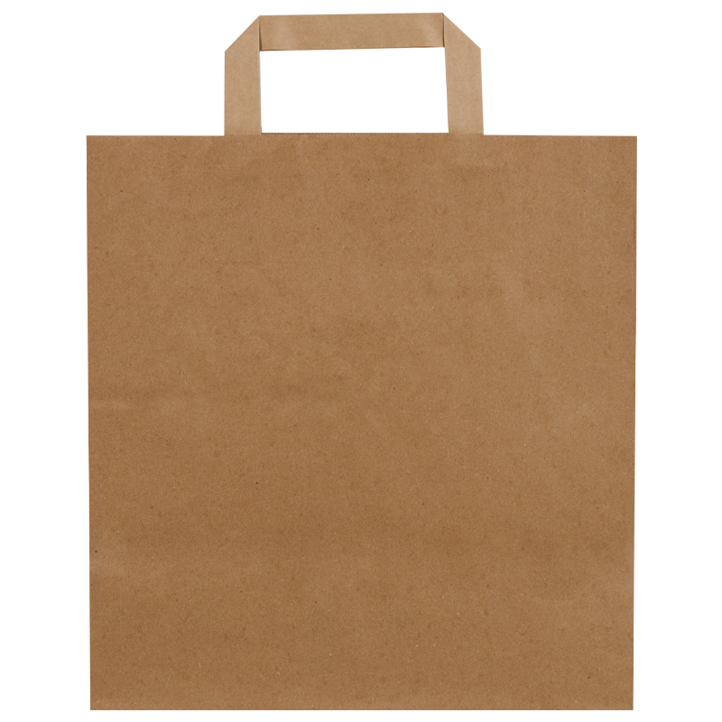 Düz Saplı Kraft Çanta