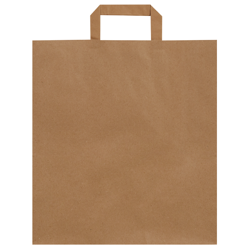 Düz Saplı Kraft Çanta
