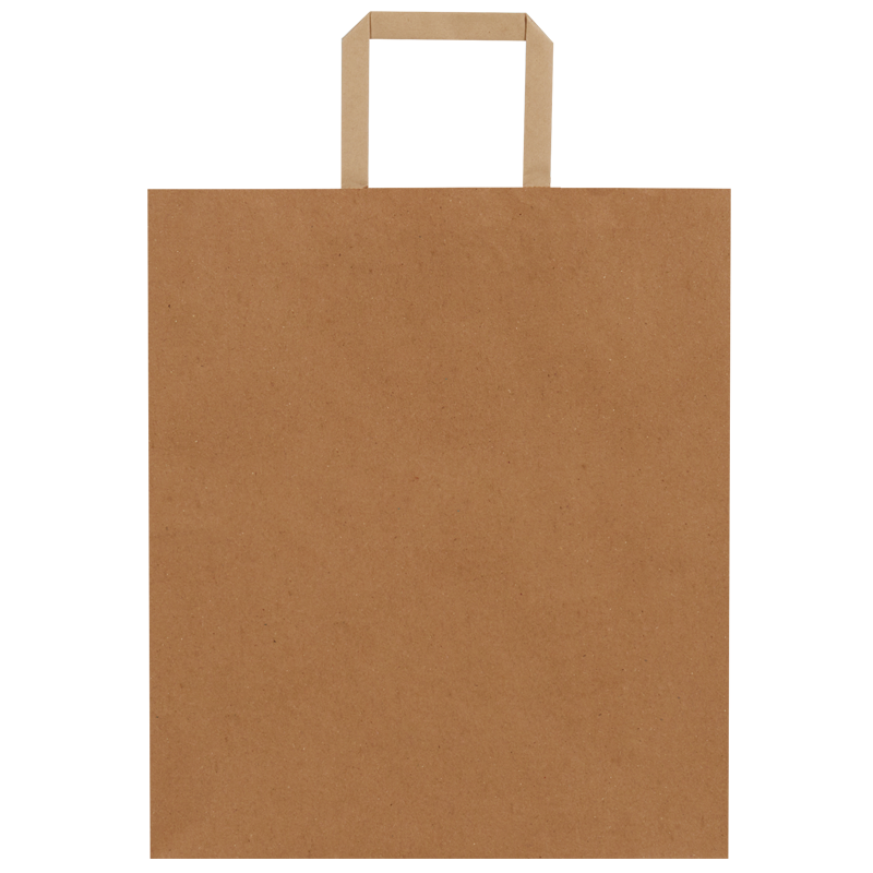 Düz Saplı Kraft Çanta