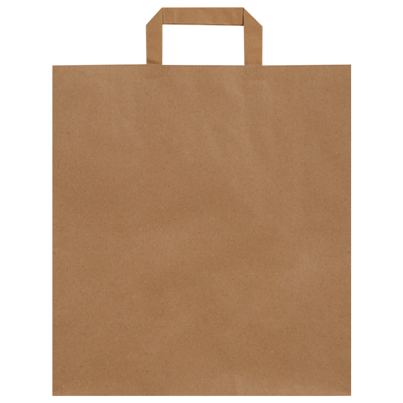 Düz Saplı Kraft Çanta