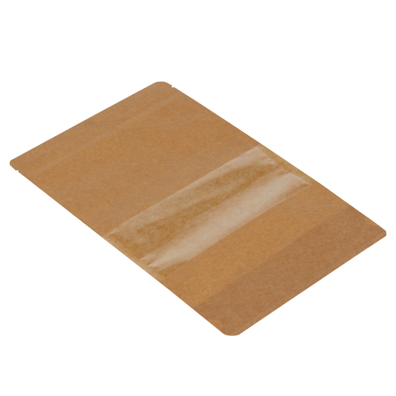 Kraft Dar Pencereli Doypack 