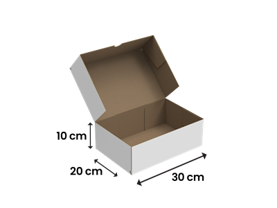 Beyaz  Kesimli  E-Ticaret Kutu ve Kargo Kutusu