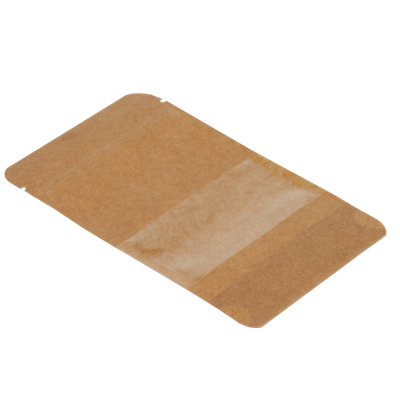 Kraft Dar Pencereli Doypack 