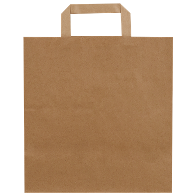Düz Saplı Kraft Çanta