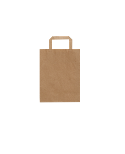 Düz Saplı Kraft Çanta