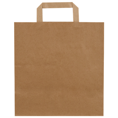 Düz Saplı Kraft Çanta