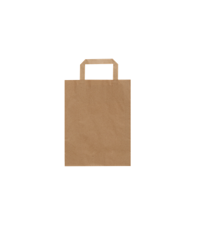 Düz Saplı Kraft Çanta