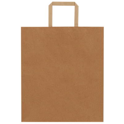 Düz Saplı Kraft Çanta