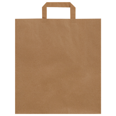 Düz Saplı Kraft Çanta