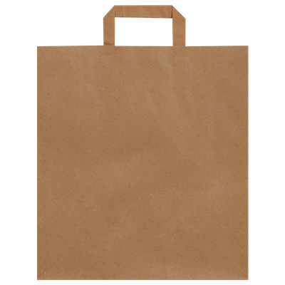 Düz Saplı Kraft Çanta