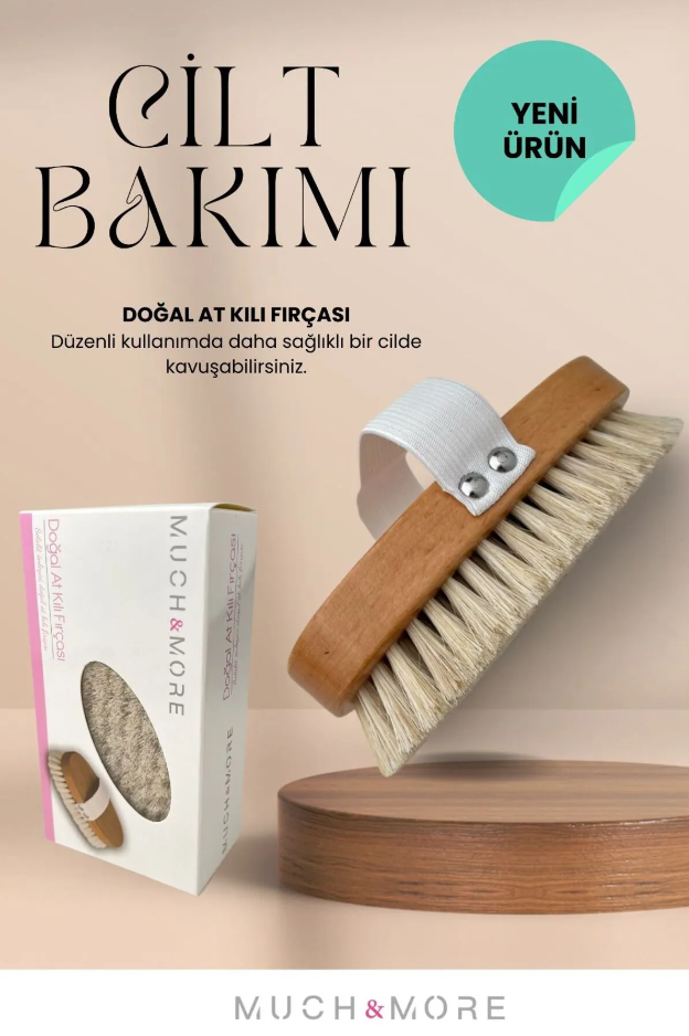 Doğal At Kılı Fırçası - %100 Doğal At Kılı Selülit Fırçası