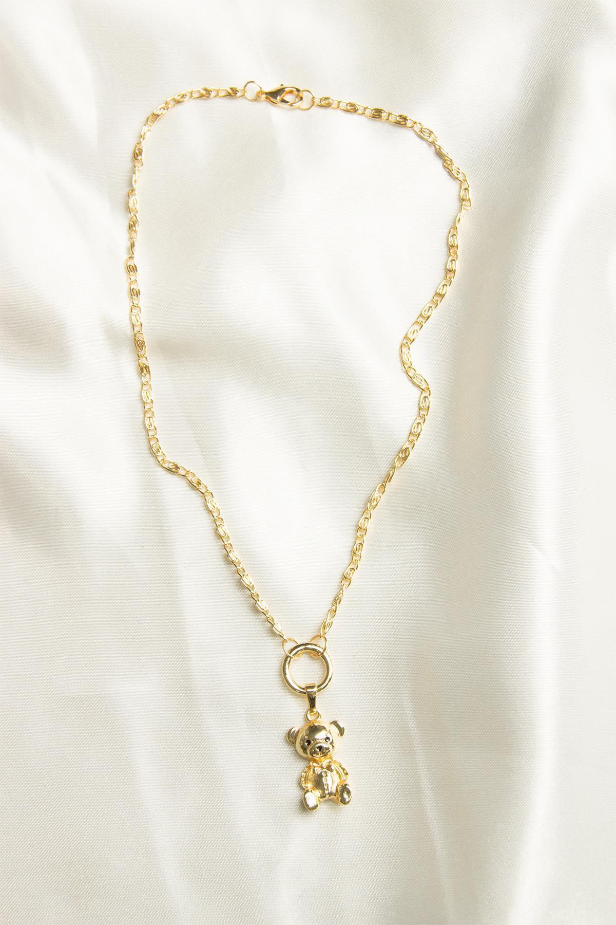Gold Ayıcık Kolye
