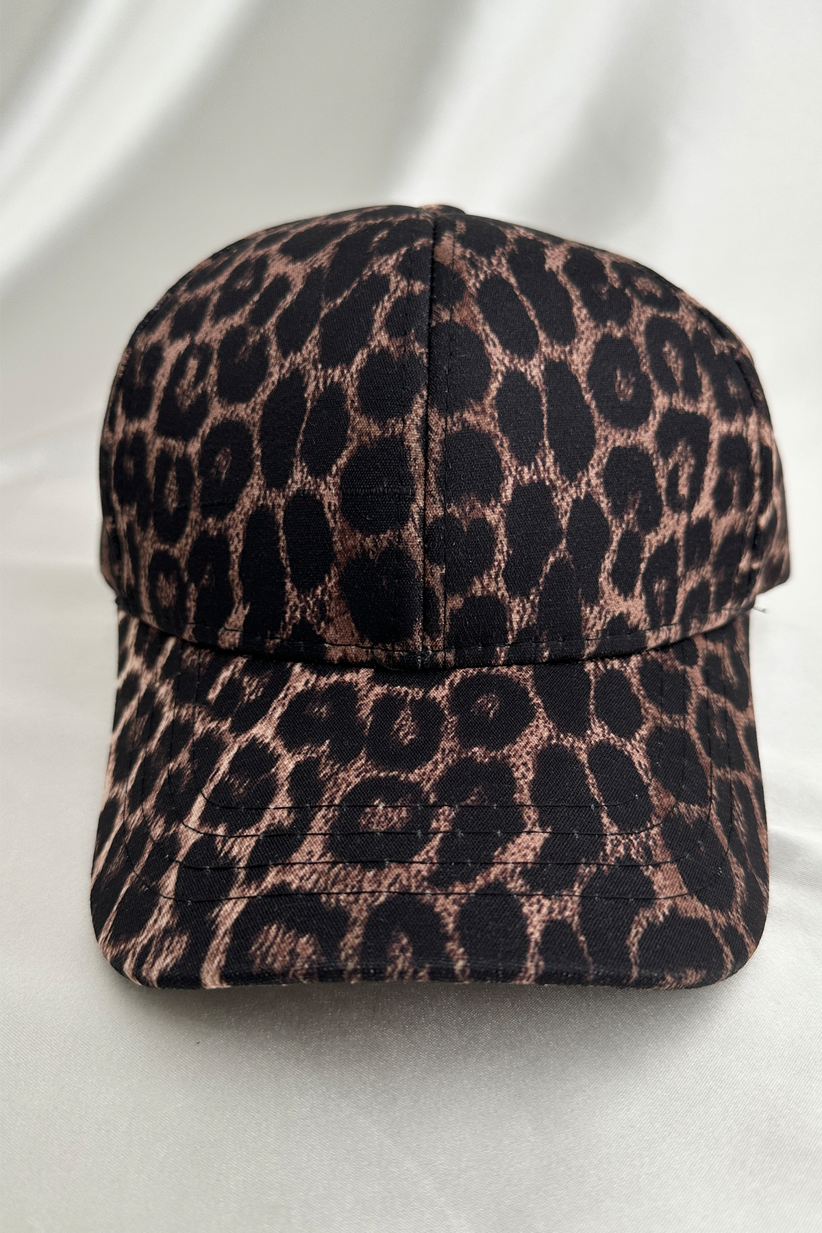 Kahverengi Leopar Desen Sperlikli Şapka