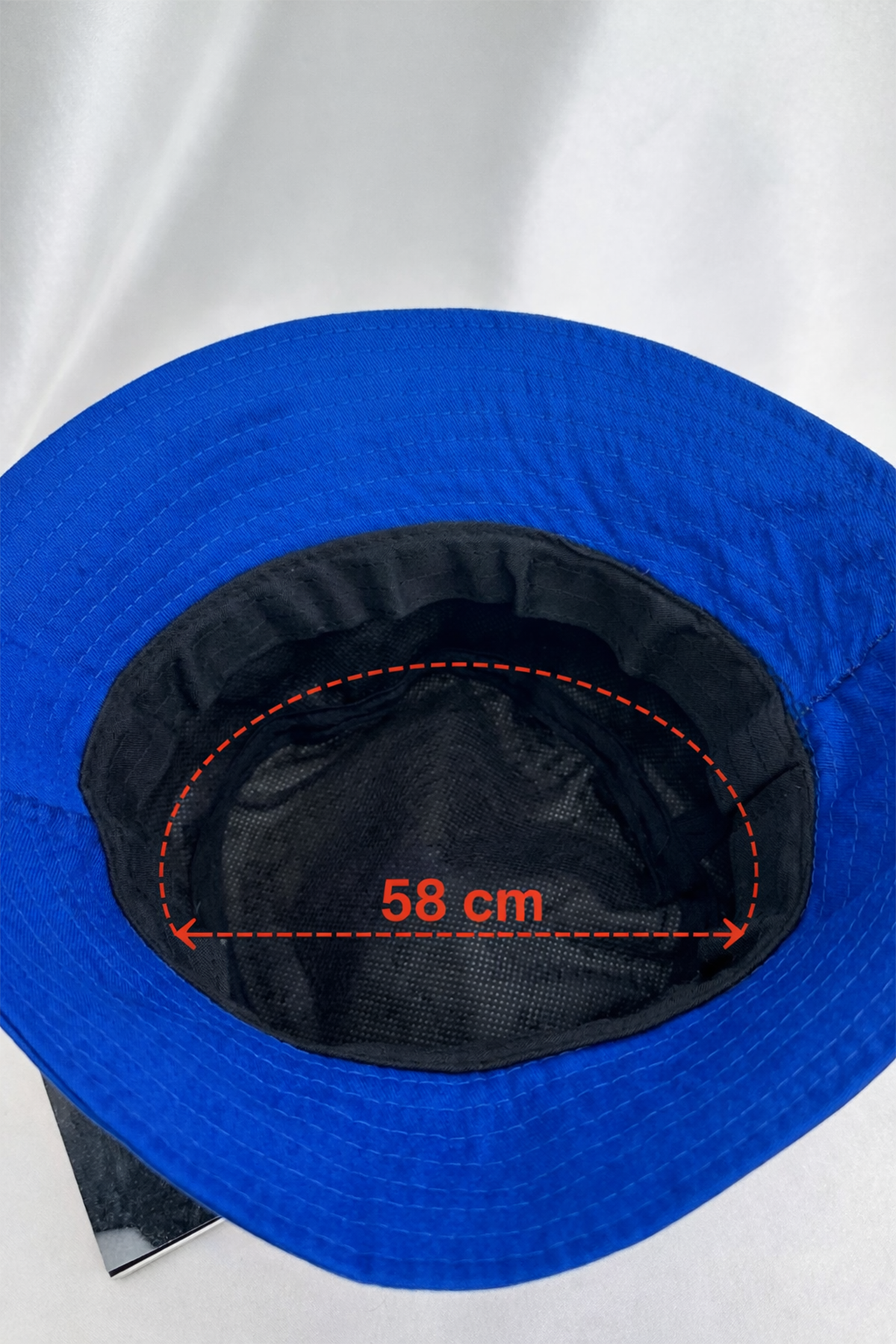 Minimal Kiraz Broş Detay Siperlikli Bucket Kova Şapka (58cm)