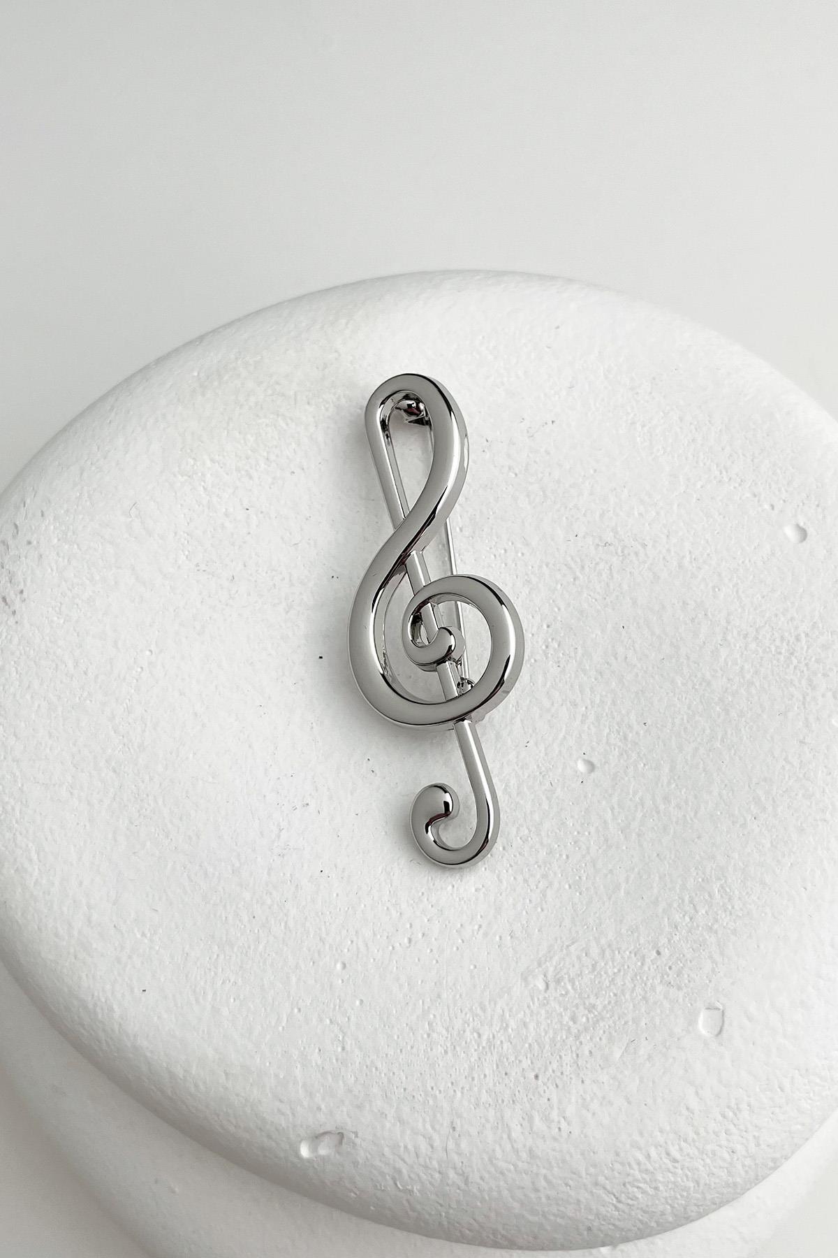 Müzik Nota Broş (6cm)