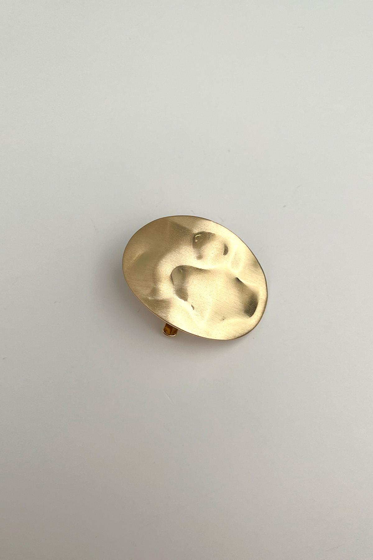 Oval Kıvrımlı Saça Geçmeli Toka (En:3cm Boy:4cm)