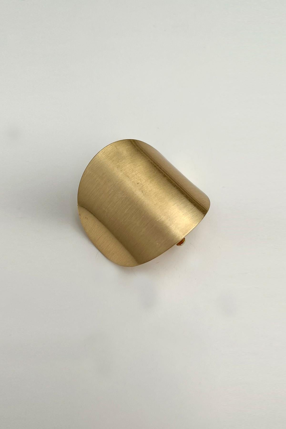 Oval Plaka Kıvrım Saça Geçmeli Toka (En 4 cm)