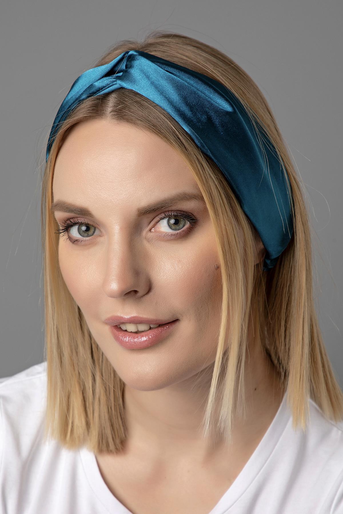 Petrol Yeşili Vintage Bandana