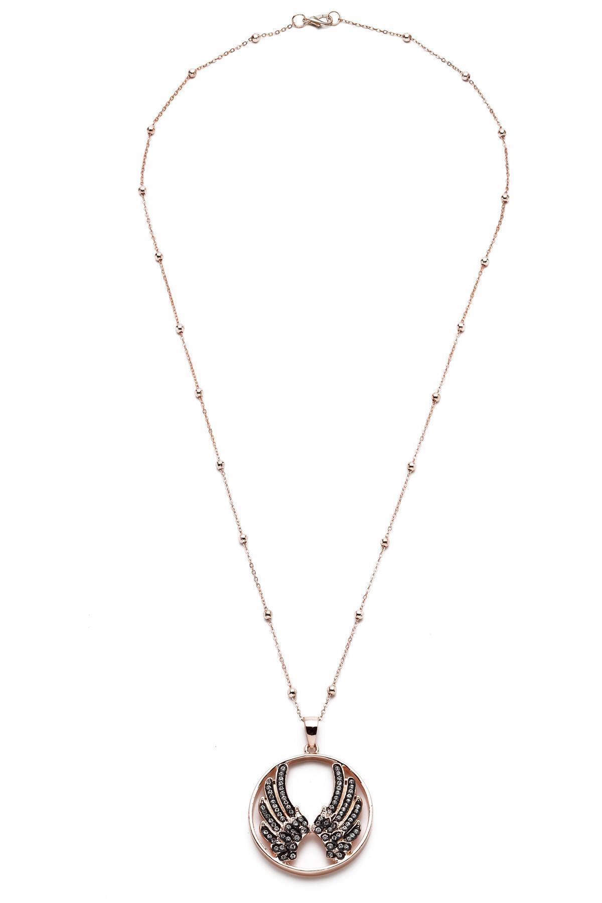 Rose Melek Kanadı Kolye