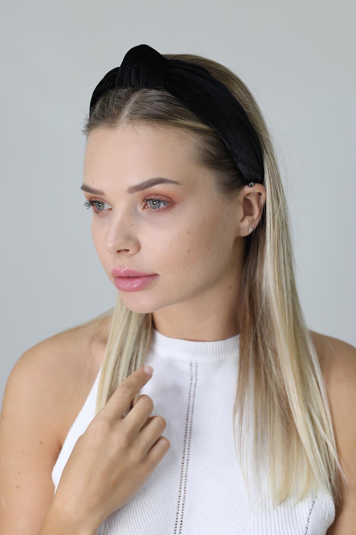 Siyah Kadife Vintage Taç