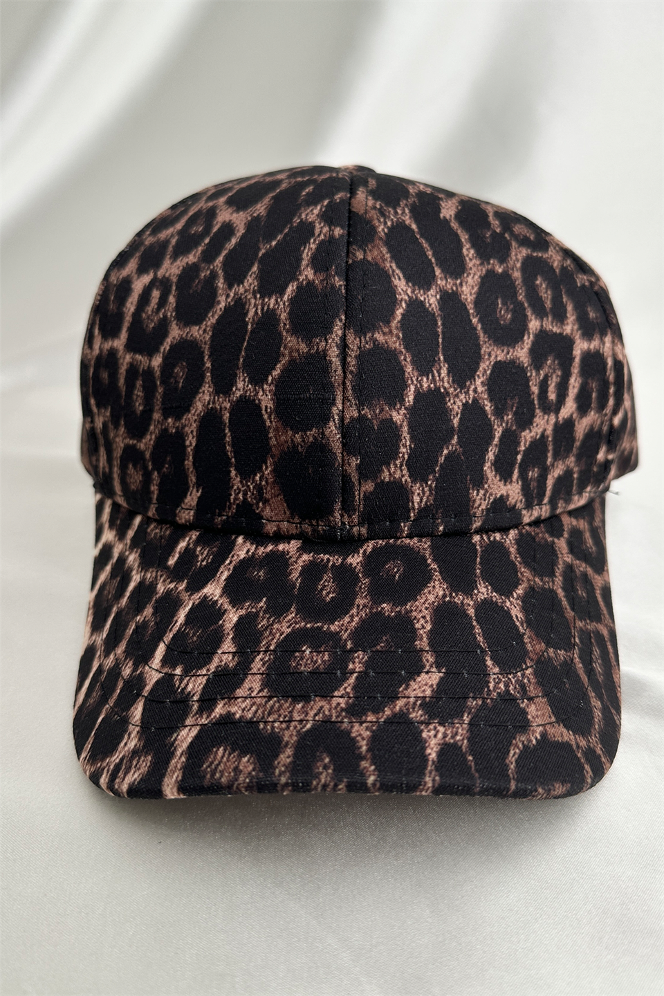 Kahverengi Leopar Desen Sperlikli Şapka