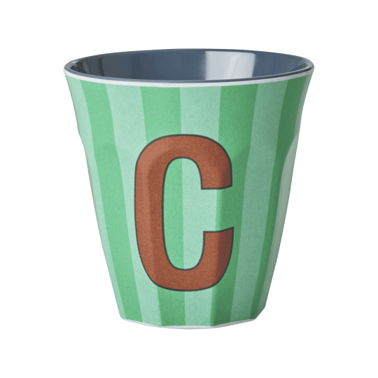Melamine Striped Tumbler Green - C