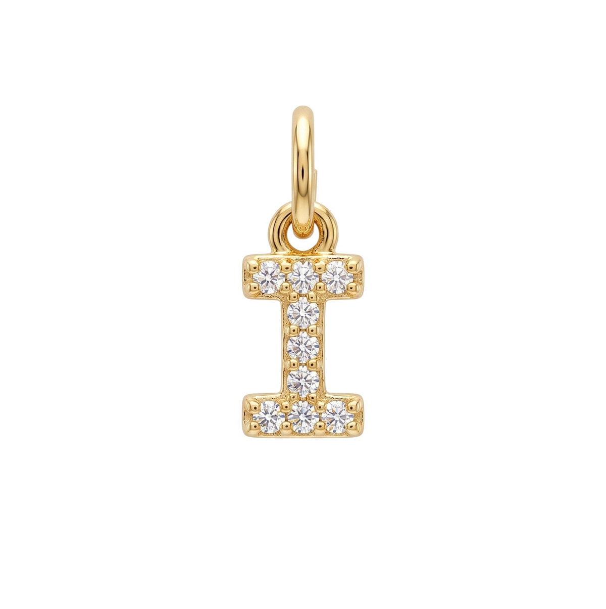 Letter I Charm - Gold