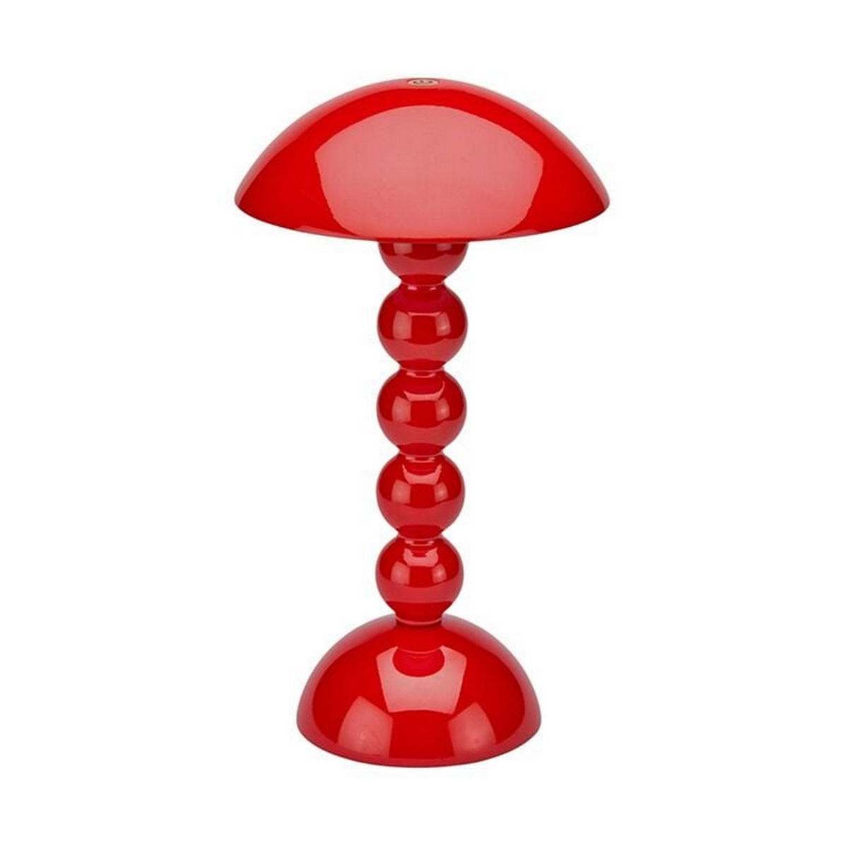 Red Lacquer Rechargeable Bobbin Rechargeable LED Table Lamp