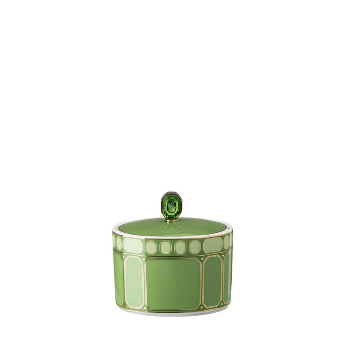 Signum Fern Green Porcelain Sugar Bowl