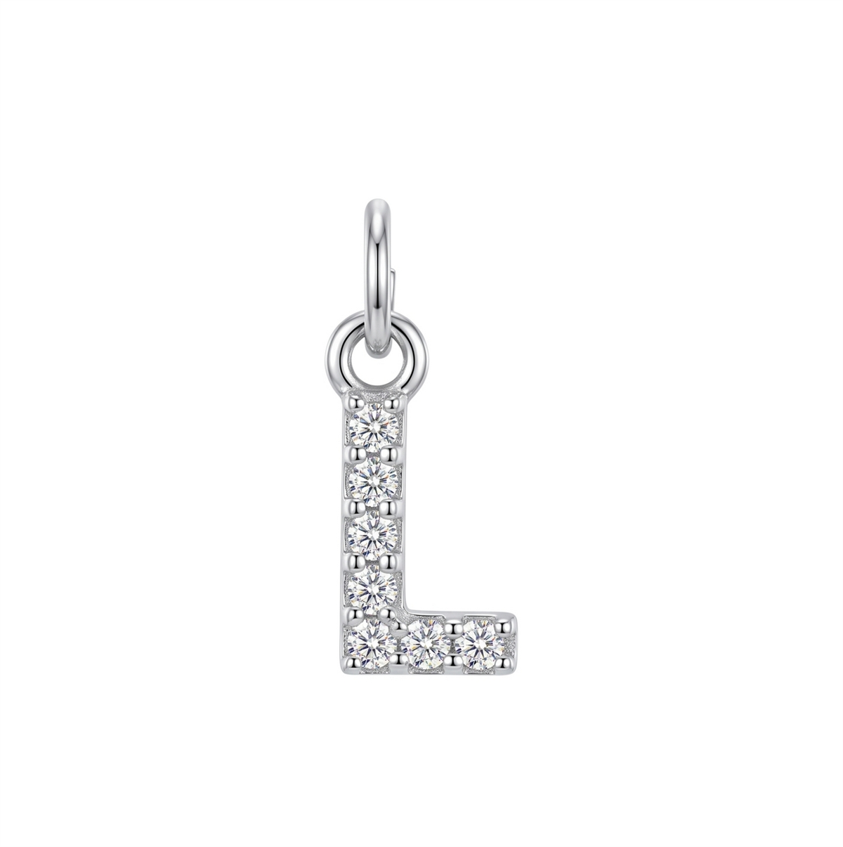 Letter L Charm - Silver